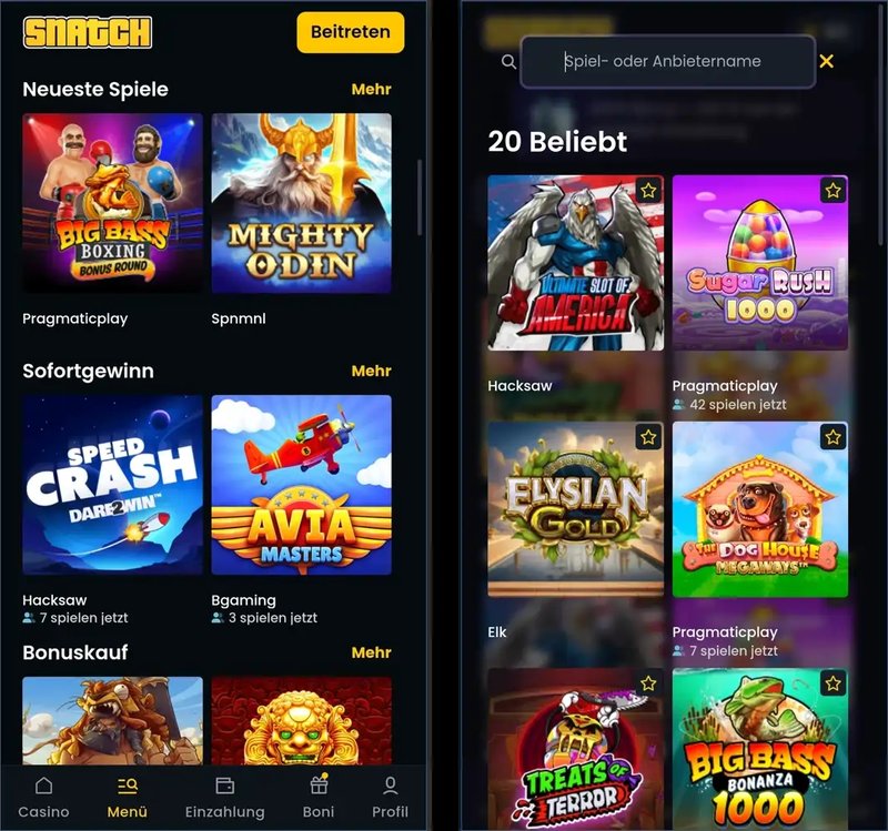 Snatch Casino Erfahrungen: Bonuscode, No‑Deposit und App im Test Snatch Casino Erfahrungen: Bonuscode, No‑Deposit und App im Test